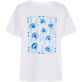 MARTA DU CHATEAU Marta du Chateau Damen T-shirt MdcInge -0532 Restudsalg White/Azzuro