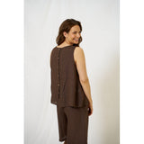 MARTA DU CHATEAU Marta du Chateau Damen Top MdcAlessia 258917 Top Mocca