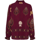 MARTA DU CHATEAU Marta du Chateau Damen bluse MdcBrook 7648 Shirt Bordeaux3257tpk
