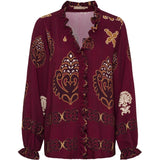 MARTA DU CHATEAU Marta du Chateau Damen bluse MdcBrook 7648 Shirt Bordeaux3257tpk