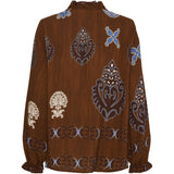 MARTA DU CHATEAU Marta du Chateau Damen bluse MdcBrook 7648 Shirt Marrone3257tpk