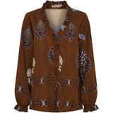 MARTA DU CHATEAU Marta du Chateau Damen bluse MdcBrook 7648 Shirt Marrone3257tpk
