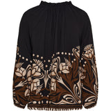 MARTA DU CHATEAU Marta du Chateau Damen bluse MdcOctavia 003B Shirt BlackNG313BA