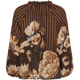 MARTA DU CHATEAU Marta du Chateau Damen bluse MdcOctavia 003B Shirt Marrone6022