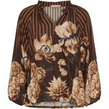 MARTA DU CHATEAU Marta du Chateau Damen bluse MdcOctavia 003B Shirt Marrone6022