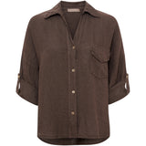 MARTA DU CHATEAU Marta du Chateau Damen hemd MdcDaira 266152 Shirt Mocha93913