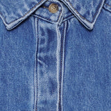 MARTA DU CHATEAU Marta du Chateau Damen jacke MdcMarika MDC237-V9081B Shirt Blue Denim