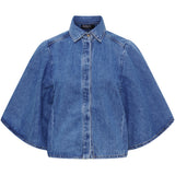 MARTA DU CHATEAU Marta du Chateau Damen jacke MdcMarika MDC237-V9081B Shirt Blue Denim