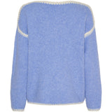 MARTA DU CHATEAU Marta du Chateau Damen strickjacke MdcLinette KN8032 Restudsalg SkyW025