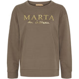 MARTA DU CHATEAU Marta du Chateau Damen sweatshirt MdcAnnemette J-639 Sweatshirt Fango