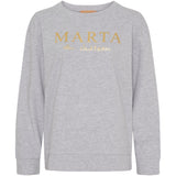 MARTA DU CHATEAU Marta du Chateau Damen sweatshirt MdcAnnemette J-639 Sweatshirt Grey Melange