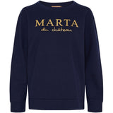 MARTA DU CHATEAU Marta du Chateau Damen sweatshirt MdcAnnemette J-639 Sweatshirt Navy