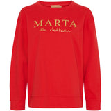MARTA DU CHATEAU Marta du Chateau Damen sweatshirt MdcAnnemette J-639 Sweatshirt Red