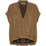 MARTA DU CHATEAU Marta du Chateau Damen weste MdcIsla 55080 Vest Camel99
