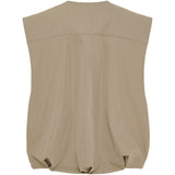 MARTA DU CHATEAU Marta du Chateau Damen weste mdctanja Vest Dark Beige