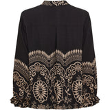 MARTA DU CHATEAU Marta du chateau Damen bluse MdcLinden 8567 Blouse Black1034tpb