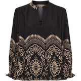 MARTA DU CHATEAU Marta du chateau Damen bluse MdcLinden 8567 Blouse Black1034tpb