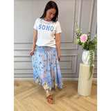 MARTA DU CHATEAU Marta du chateau Damen rock MdcPrincess 5201 Skirt Celeste7854tpf
