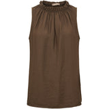 MARTA DU CHATEAU MdcCalista LS T-Shirt Top Brown