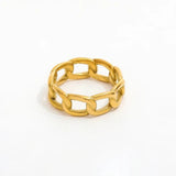 muun STUDIOS Muun Studios Panzer Dainty Ring 18K Goldbeschichtet R068 Jewelry Guld