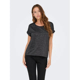 ONLY ONLY DAMEN TOP ONLMOSTER Restudsalg Black Silver lurex