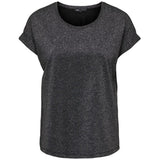 ONLY ONLY DAMEN TOP ONLMOSTER Restudsalg Black Silver lurex