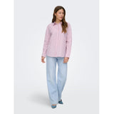 ONLY ONLY Damen Hemd Onloregon Shirt Fuchsia Pink BORDEAUX+WHITE