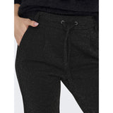 ONLY ONLY Damen Hosen ONLPOPTRASH-ALYA Pant Black Silver lurex
