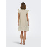 ONLY ONLY Damen Kleid ONLTULUM Dress LONG Olive Gray BRIGHT WHITE