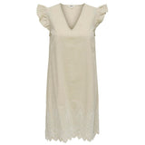 ONLY ONLY Damen Kleid ONLTULUM Dress LONG Olive Gray BRIGHT WHITE