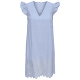 ONLY ONLY Damen Kleid ONLTULUM Dress LONG Serenity BRIGHT WHITE