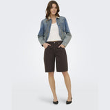 ONLY ONLY Damen Shorts ONLMATE-SILLA Shorts Coffee Bean