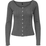 ONLY ONLY Damen Strickjacke ONLTENNA Cardigan Dark grey melange