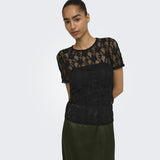 ONLY ONLY Damen T-Shirt ONLALBA T-shirt Black