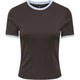 ONLY ONLY Damen T-Shirt ONLBINA T-shirt Chocolate Torte Cashmere contrast