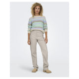 ONLY ONLY Damen strick ONLMAGGIE Restudsalg Birch Picante/Aqua Sky/Pastel Lilac