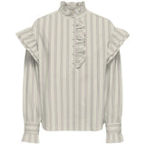 ONLY ONLY Damenbluse ONLMALOU Restudsalg Bone White PINK LADY + HEDGE GREEN
