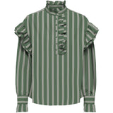 ONLY ONLY Damenbluse ONLMALOU Restudsalg Hedge Green PINK LADY + BONE WHITE