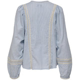 ONLY ONLY Damenbluse ONLMONICA Shirt Cloud Dancer BLUE RIBBON