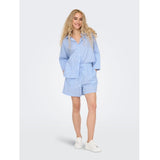 ONLY ONLY Damenhemd ONLAUGUSTA Pant Cloud Dancer BLUE STRIPES