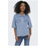ONLY ONLY Damenhemd ONLBELLE Shirt Light Blue Denim