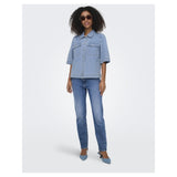 ONLY ONLY Damenhemd ONLBELLE Shirt Light Blue Denim
