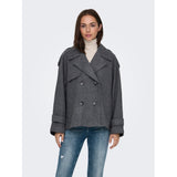 ONLY ONLY Damenjacke ONLMAISY Jacket Dark Grey Melange Black lining