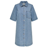 ONLY ONLY Damenkleid ONLASTA Dress Light Blue Denim STRIPE