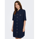 ONLY ONLY Damenkleid ONLBELLE Dress Dark Blue Denim Rinse