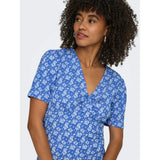 ONLY ONLY Damen kleid ONLMOLLY Dress Ultramarine Cloud dancer ditsy