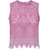 ONLY ONLY Damenoberteil ONLTULUM Top Fuchsia Pink BRIGHT WHITE EMB.