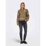 ONLY ONLY Damenstrick ONLAMANDA Knit Malt Ball Cloud Dancer
