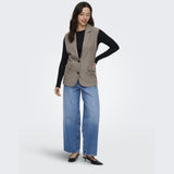 ONLY ONLY Damenweste ONLLINDA Vest Major Brown Melange