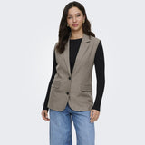 ONLY ONLY Damenweste ONLLINDA Vest Major Brown Melange